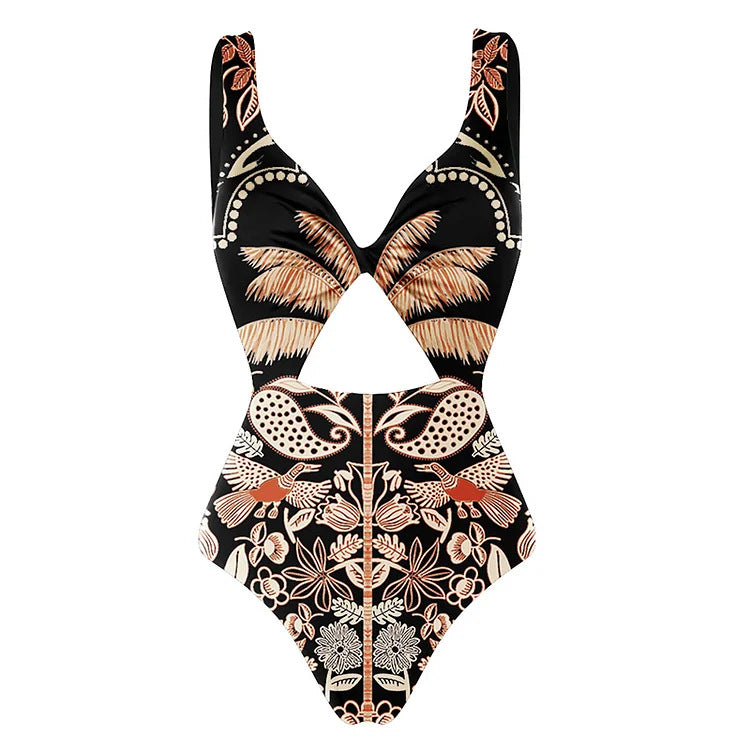 Muse De Palm Beach - Slimming One Piece Swimsuit Set - With Matching Cover Up