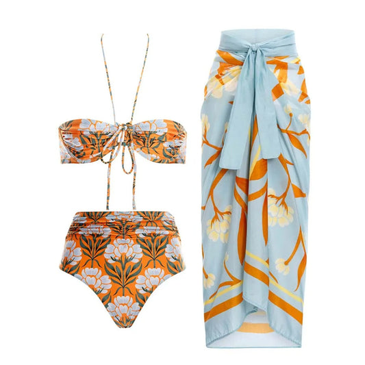 Muse De Palm Beach - Slimming Two Piece Bikini Set - With Matching Cover Up